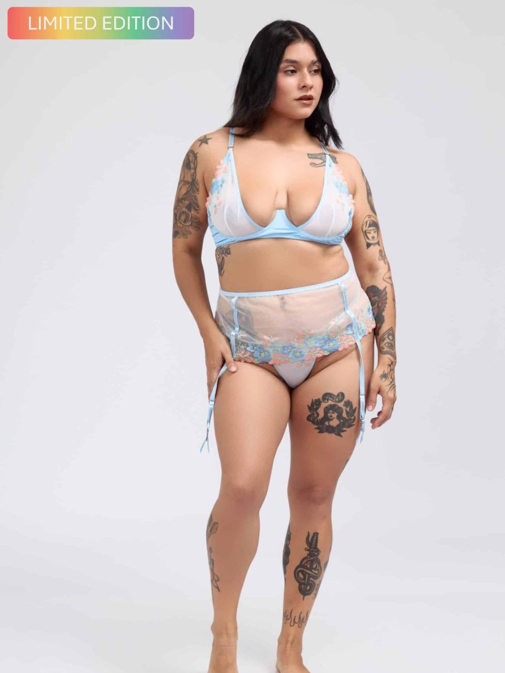 3 PIECES LIGHT BLUE ANGELINA