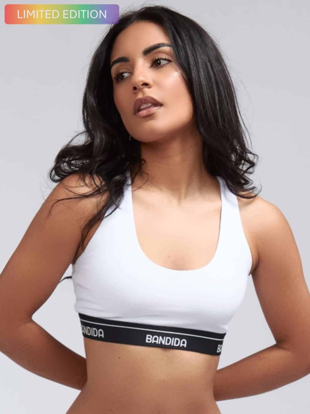 TOP BANDIDA BLACK LOGO WHITE