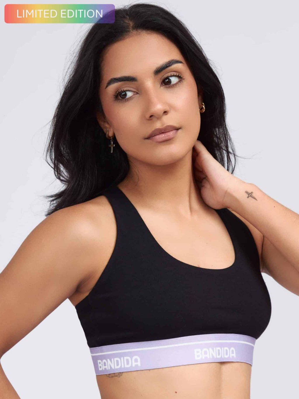 TOP BLACK LIGHT PURPLE