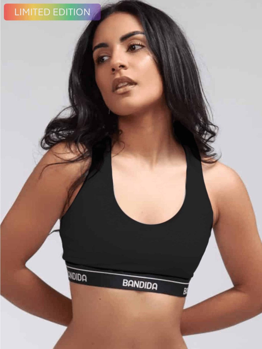 TOP BANDIDA BLACK LOGO BLACK